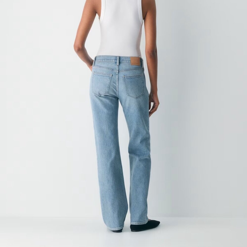 Denim Forum The Nico Super Lo-Rise Straight Jean